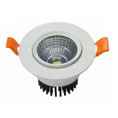 China Downlights 110v aluminum black white 120v 220v recessed led cob downlight 5w dimmable for sale