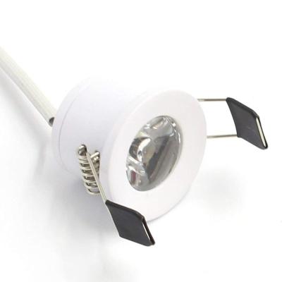 China Cheap office price dc 12v 24v dimmable warm white led spot downlight 1w for sale