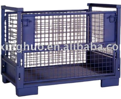 China Foldable Stackable Steel Pallet Cage Crate XHT-7 for sale