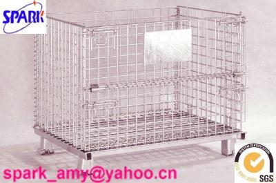 China USA style collapsible wire mesh basket (collapsible mesh container) for sale