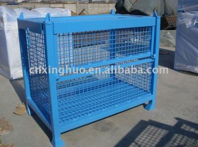 China Euro style wire mesh crate with cover (stillage container) for sale