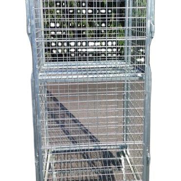 China Warehouse Wire Security Roll Shopping Cage for sale