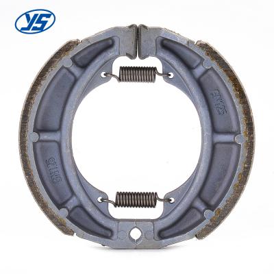 China Aluminum alloy motorcycle brake shoes rear brake shoe motorcycle spare parts for GN125 GS125 GL125 GY6 bajaj puslar for sale