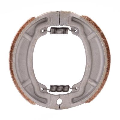 China Brake pad motorcycle brake shoe china supplier front rear motorcycle united motors parts brake system brake shoes for DT125 DT100 for sale