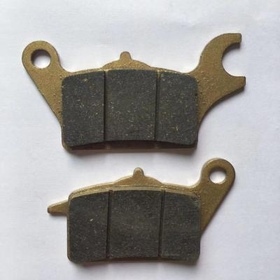 China Non Asbestos+ Stainless Steel Plate Customized Gold Brake Block , Brake Disc Pad Kits For XRM125/HERO BIG 150/YBR125/SIRIUS/FZ150/WAVE 110 for sale