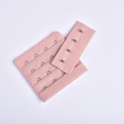 China Four Rows Of Four Rows Of Hooks HongKui Bra Supplement 4 And 4 Hooks Hook And Eye Band For Adjustable Bra for sale