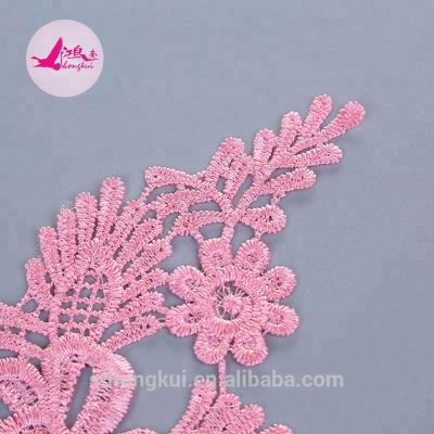 China 100% workable dubai fabric polyester embroidery gota lace battenburg lace trim for clothes/curtain/tablecloth for sale