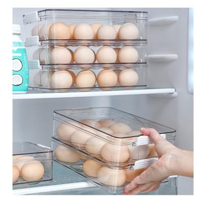 China Viable Kitchen 12 Spot Egg Keep Fresh Plastic Pet Storage Box Container For Fridge for sale