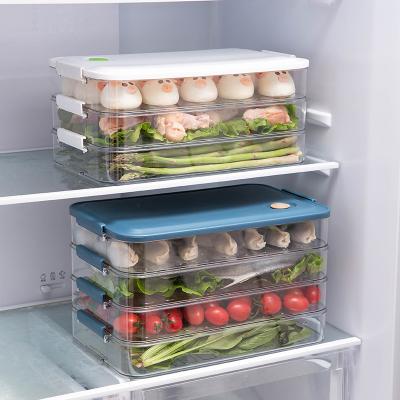 China Stackable Freshness Preservation Kitchen Products Drawers Fridge Storage Organizer For Fridge for sale