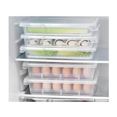 China Sustainable Pantry Refrigerator Organizer Containers PP Food Storage Box With Lids for sale