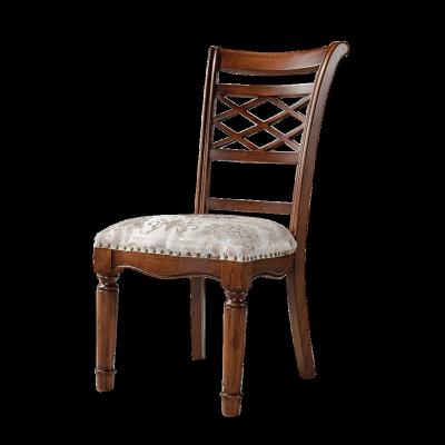 China Comfortable Premium Quality Dining Chair Fabric Leather Wood Leg Modern European Style Fashion Dining Chair For Restaurant for sale