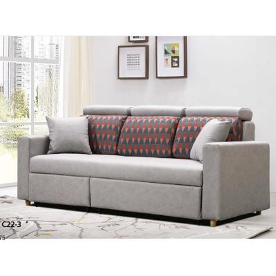 China New Style Modern Foldable Sofa Two Seat Three Seat Sofa Cum Bed Hotel Bedroom Fabric Living Room Furniture for sale