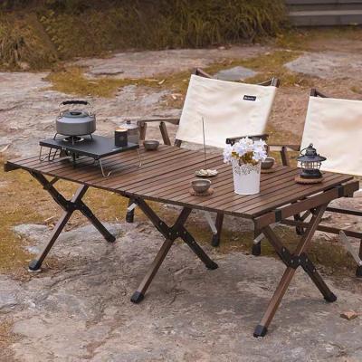 China chinese manufacturer Easy-carrying fold up beech wood tables portable picnic table camping folding for sale