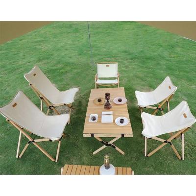 China Top Quality Simple And Portable Easy-Carry Picnic Use Outdoor Camping Wooden Folding Table for sale