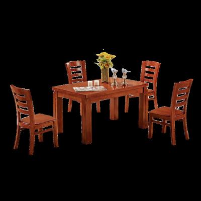 China Wholesale Solid And Durable Solid Wood Design And Particleboard Material Solid Wood Classic Chairs Dining Table for sale