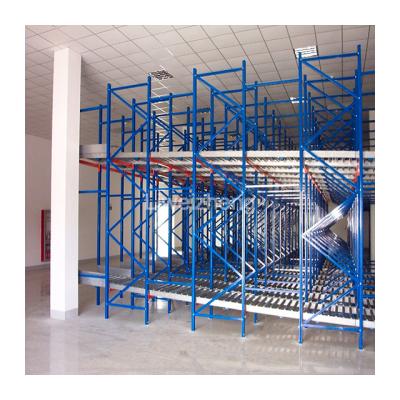 China High Efficient Corrosion Protection Warehouse High Efficient Corrosion Protection Warehouse FIFO Storage Rack Gravity Racking Pallets Flow Rolling Racking for sale