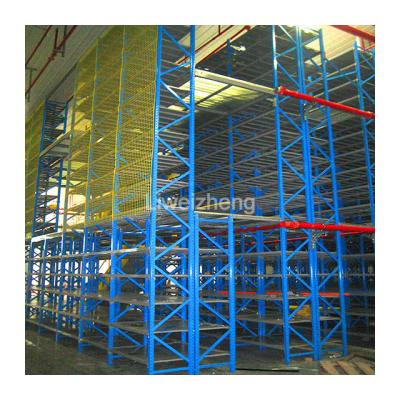 China Interesting Industrial Heavy Duty Multi Tier Warehouse Rack Steel Mezzanine Floor Storage Racking System for sale