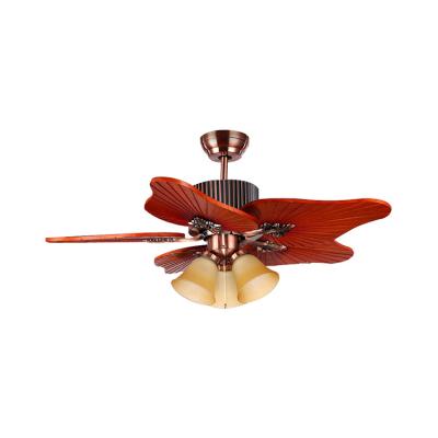 China Positive Price Ceiling Fan Antique Brass Electric Ceiling Fan With 5 Blades for sale