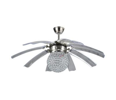 China Retractable Blades High Quality Durable Using Various Decorative 220v Ceiling Fan With Light And Remote for sale