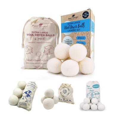 China 100% Reusable Wool Laundry Balls Wool Felt Cleaning Drying Felt Soft Balls For Washing Machine for sale