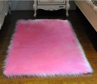 China 100% Anti-Slip White Acrylic Plush Living Room Reading Center Faux Fur Kid Fluffy Blanket for sale