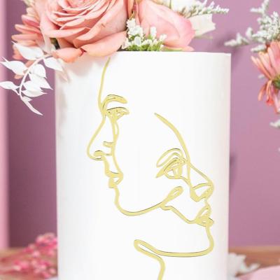 China Acrylic Portrait Artwork Cake Topper Cake Decorating Line For Cake Decorating for sale