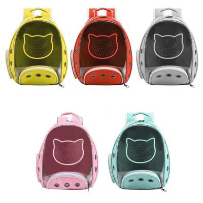 China Viable Wholesale Cheap Portable Pet Carrier Travel Breathable Plastic Cat Dog Backpack Soft-sided Bag en venta