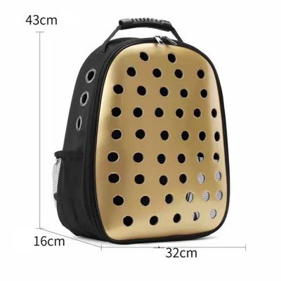 China High Quality Breathable Fashion Travel Waterproof Breathable Fashion Hollow Pet Round Cat Backpack for sale