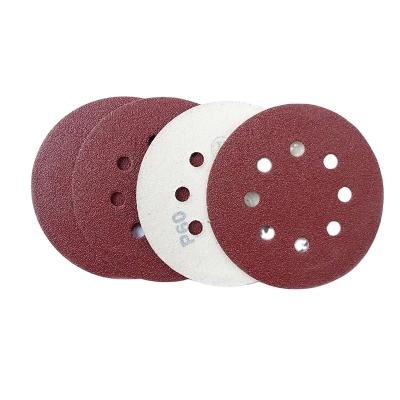 China 2021 Manufacturer 125mm High End Professional Abrasive Polishing Sanding Milling Wood 8holes Premium Disc for sale