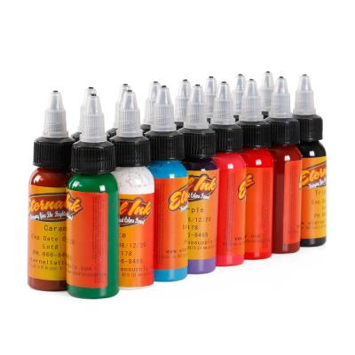 China Long Stay Wholesale Price 2022 Tattoo 16pcs/set Machine Gun Kit Pigment Tool 30ml/bottle High Quality Tattoo Ink for sale