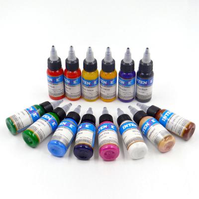 China Long Stay Wholesale Price 30ml High Quality Professional Pure Tattoo 14Colors Factory Permanent Tattoo Ink Set for sale