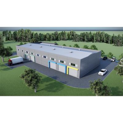 China Prefabricated Workshop Warehouse Building Steel Structure Transitional Steel Construction Workshop for sale