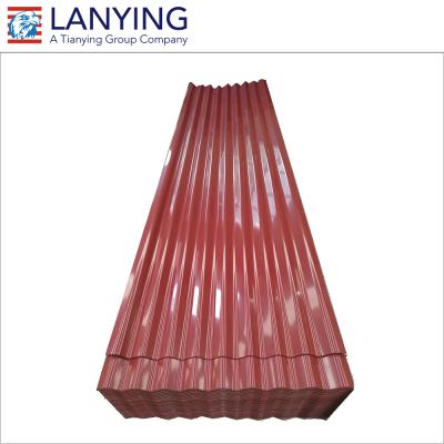 China PE/PVDF Corrugated Sheet Steel Sheet Roof Tile Chinese Metal Roof Tile for sale