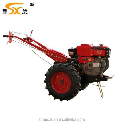 China Hot selling 12hp mini walking tractor agriculture tractor farm mini tractor attachments for sale