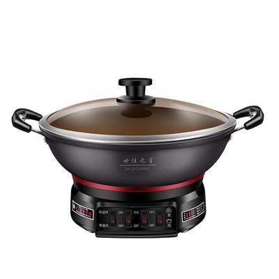 China RV Mini Hot Pot Multi Function 220V Electric Cooking Voltage All In One Electric Skillet for sale