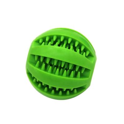 China Viable Dog Toys Toy For Dog Tooth Clean Funny Interactive Ball Dog Chew Ball Elasticity Extra-Hard Rubber Food Ball for sale