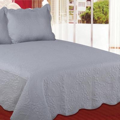 China MOHAP Good Sale Fashion Gray Solid Color Velvet Patchwork Modern Comforter for sale