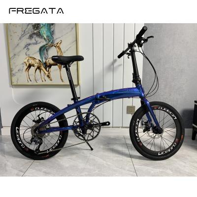 China Foldable Aluminum Alloy FREGATA TORNADO Folding Bicycle 20 Inch 406 Disc Brake R4700 Ultralight Cycling P-frame P10 for sale