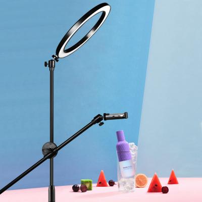 China 360 Degree Rotating Wholesale Makeup 6Inch Foldable Selfie 12 Inch Led Ring Light Tik Tok Rings Fill Circle Light With Tripod Stand for sale