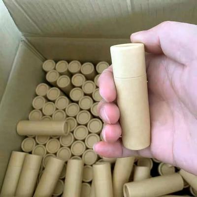 China Recyclable Round Lip Gloss Deodorant Craft Paper Tube Packaging Lip Balm Lift Up Box Olive Oil Cosmetic Paper Tube Container Packing Box for sale