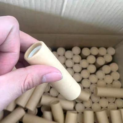 China Eco-Friendly Recyclable Lip Balm Wrapping Paper Tube Essential Oil Lift Around Box Deodorant Stick Lip Balm Container Paper Packaging Tube for sale