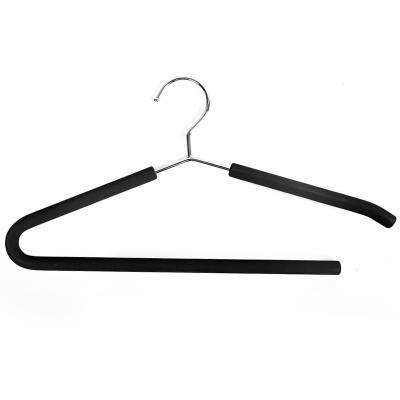 China Movable 5 Layer Foam LM1044 Inspring Cover Hanger High Quality Foam Metal Sponge Steel Wire Hanger for sale