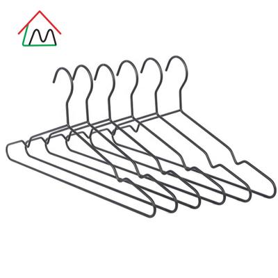 China Ecological and sustainable. LM8202 Metal Wire Hangers Anti Slip Coat Hangers Suit Non Slip PVC Coated Coat Hanger For Sale for sale