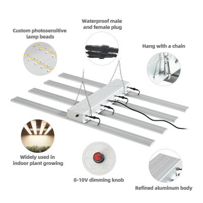 China Seed starting full spectrum LED plant light ETL listed high efficiency lm301b 600W grow light bar for indoor plants for sale