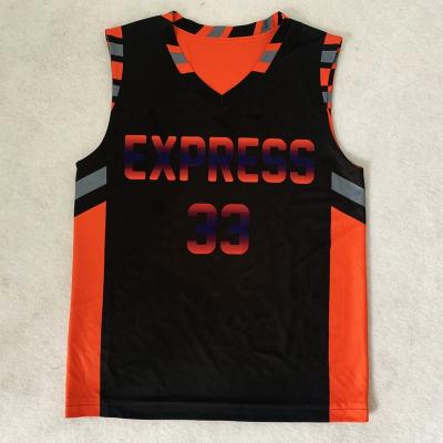 China Breathable Excellent Quality Up-to-date Classic Basketball Jersey Black Custom Wear for sale