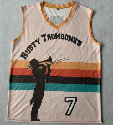 China OEM Color Sublimation Team Basketball Jersey Breathable Useful Styling Wear for sale