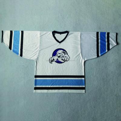 China Shirts & Custom Sublimation Print Ice Hockey Jersey Tops With Logo And Name for sale