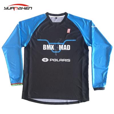 China New Design Safety Club Long Sleeve Anti-UV Custom Racing Motorcycle Wear Full Sublimation Motorcycles Racing Team Shirts for sale