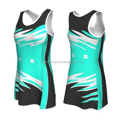 China Dress up netball custom made dress no moq for sale