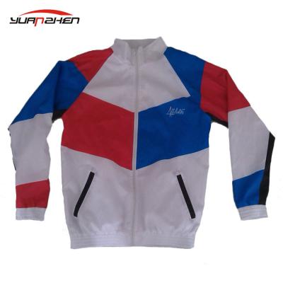 China Custom size and logo anti-pilling sublimation printing custom men sports zip up jacket for sale